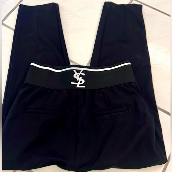 Leggings, Elastic Waist, Spandex/Nylon, Black, Excellent Condition, Size Medium - Picture 3 of 11